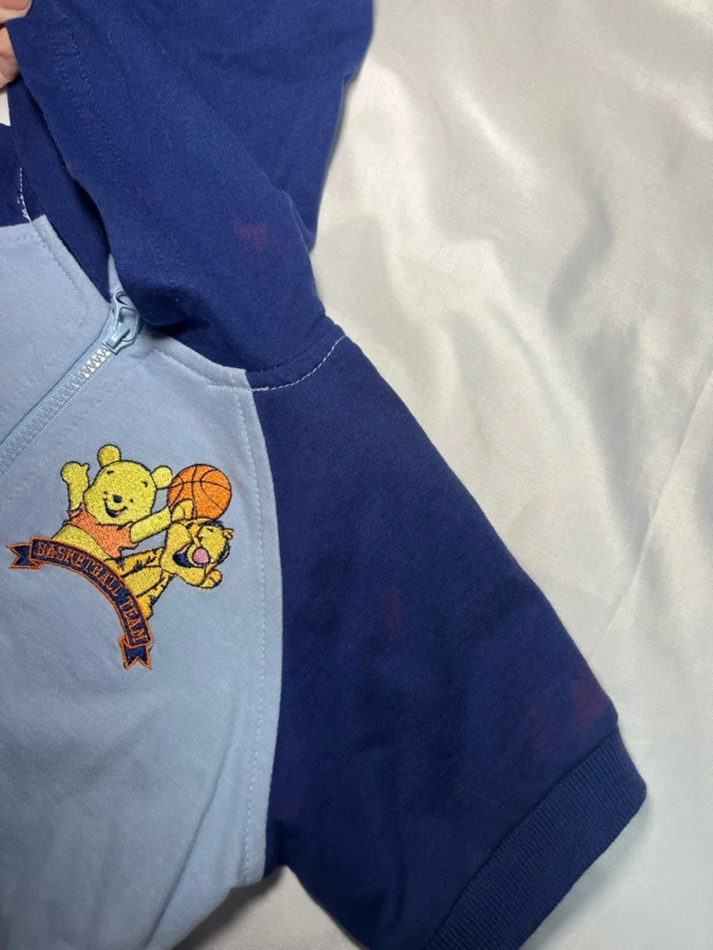 Vintage Disney Winnie The Pooh Tigger Baby Outfit 2pc 6/9M NWT Hooded Sports Set